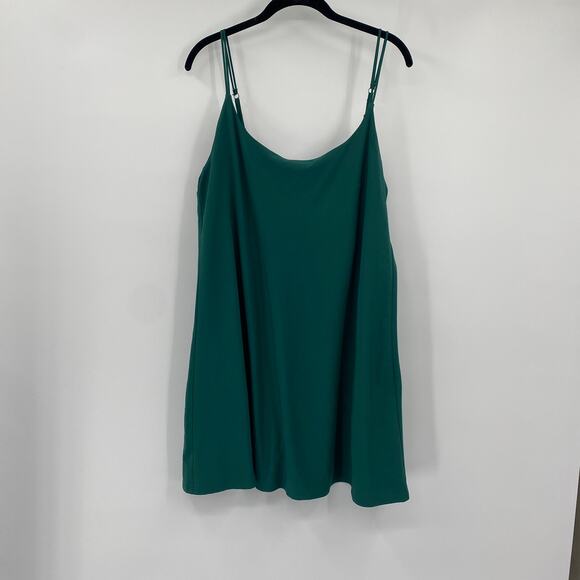 Abercrombie & Fitch Traveler Active Dress Built in Shorts Mini Green XL Tall - Picture 5 of 12